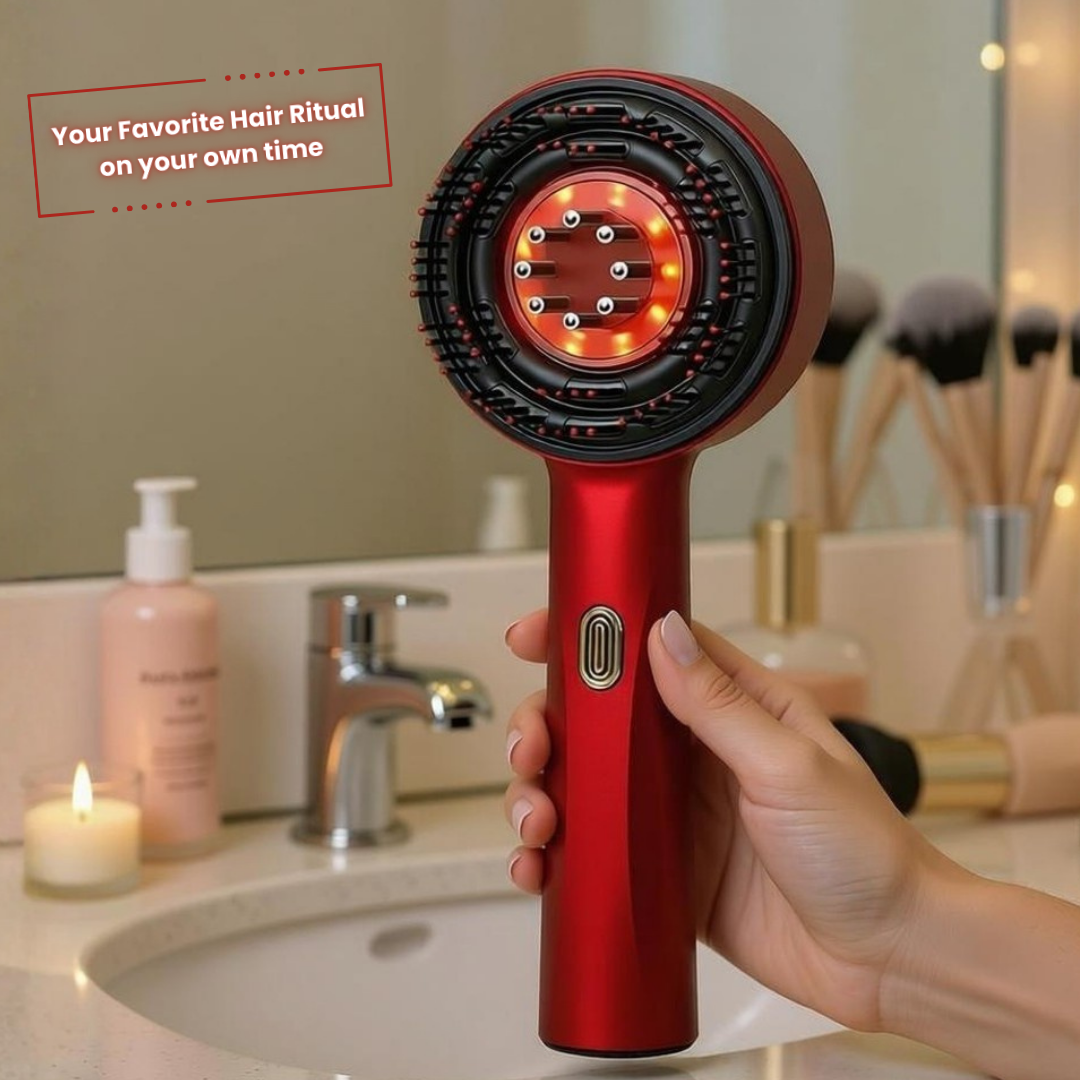LED Therapy Massaging Brush