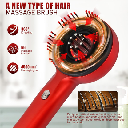 LED Therapy Massaging Brush